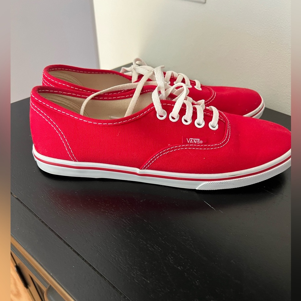 Red Classic Vans size 7